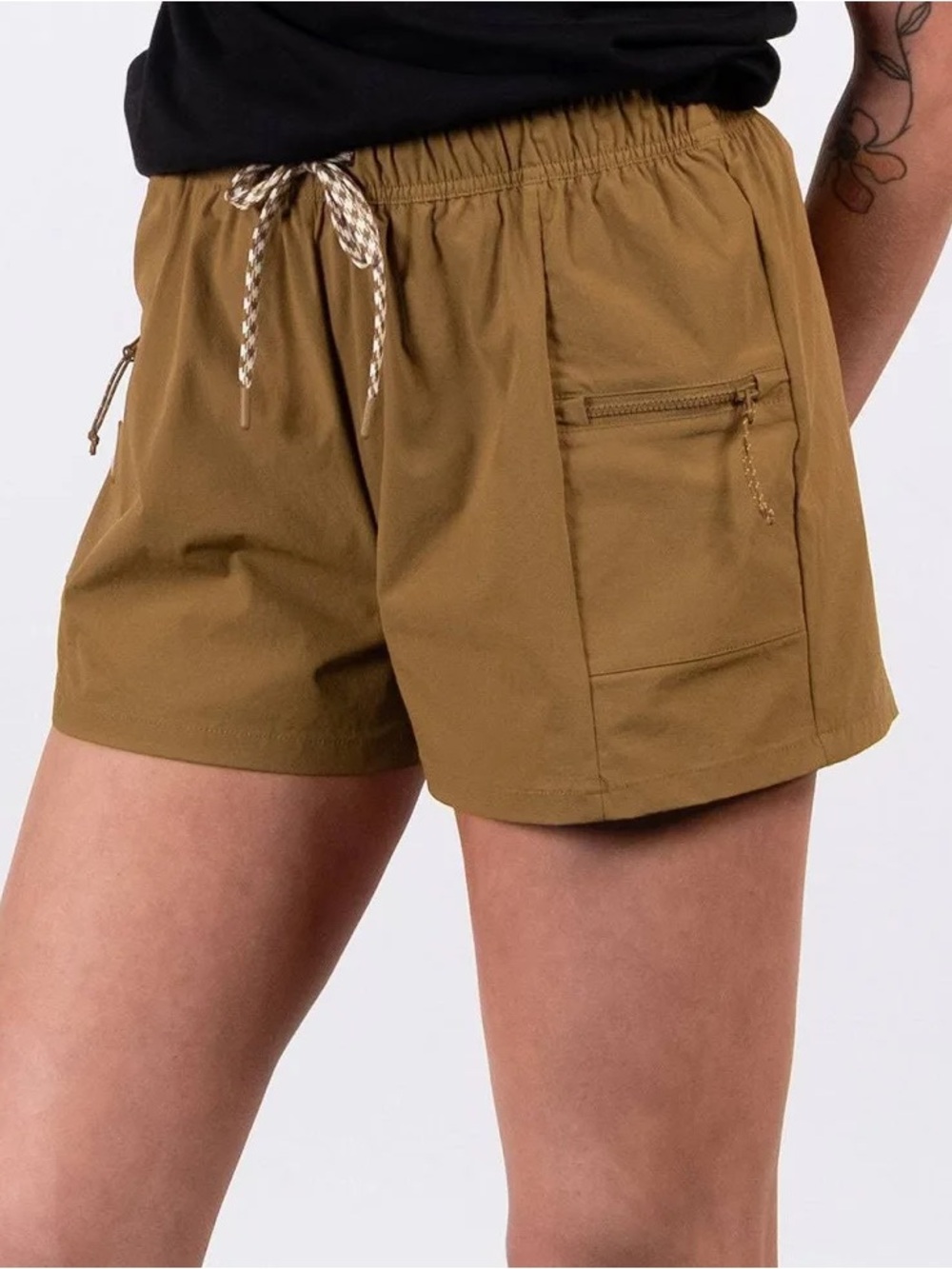 Bearded Goat summit shorts in burnt amber